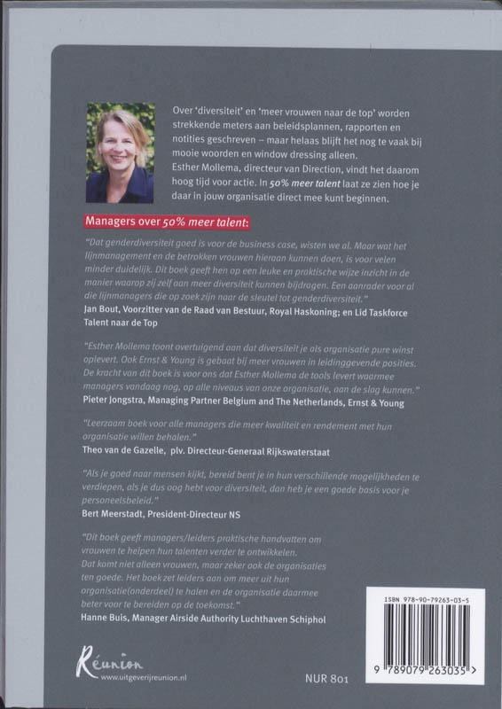 50 % meer talent achterkant