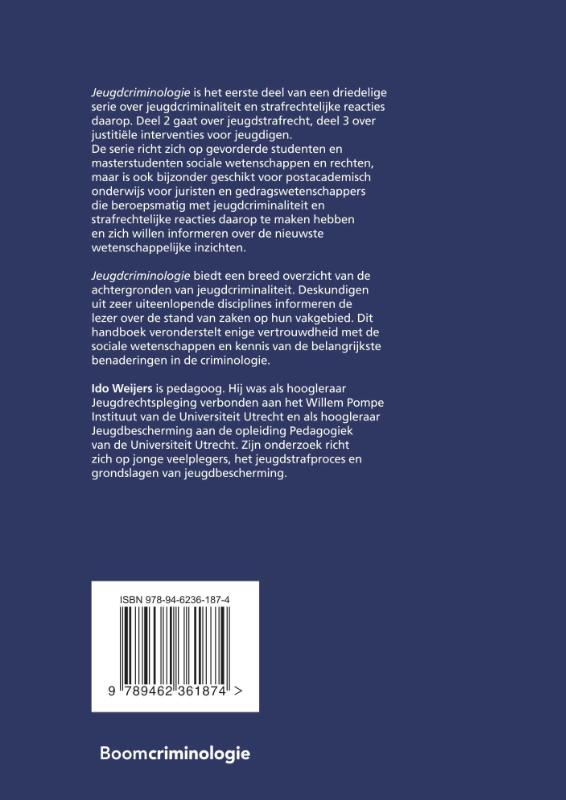 Jeugdcriminologie / Boom studieboeken criminologie achterkant