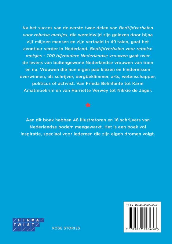 Bedtijdverhalen voor rebelse meisjes achterkant