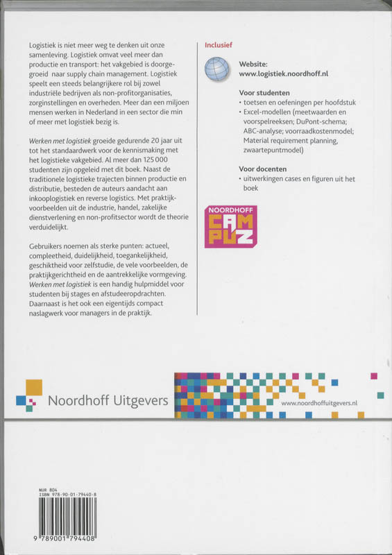 Werken met logistiek  -  Werken met Logistiek Supply chain management achterkant