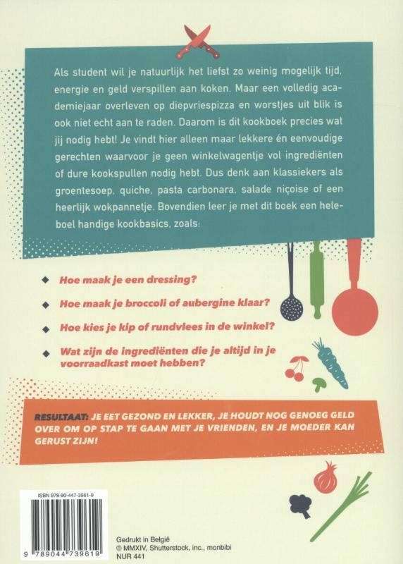 Basiskookboek voor studenten achterkant