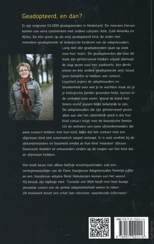 Geadopteerd, en dan? achterkant