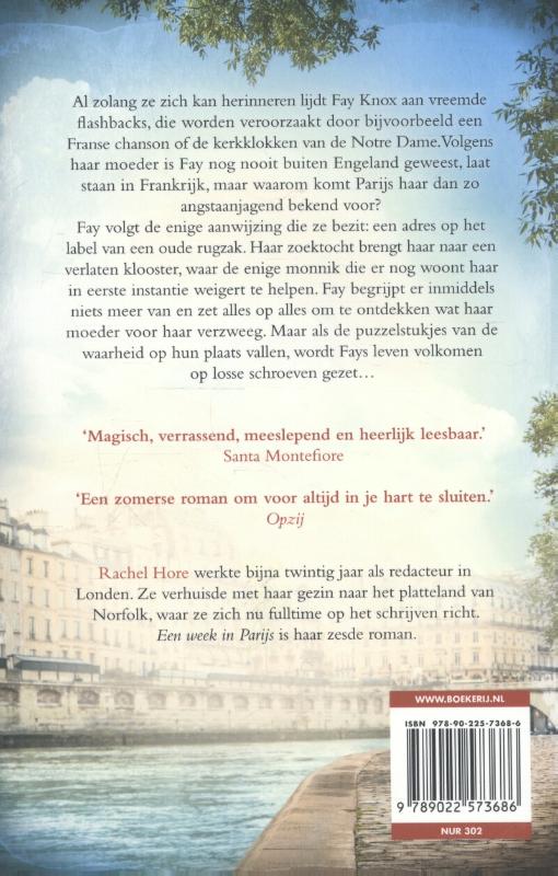 Een week in Parijs achterkant