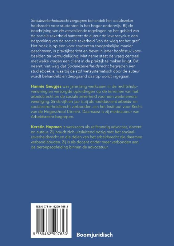 Socialezekerheidsrecht begrepen / Recht begrepen achterkant