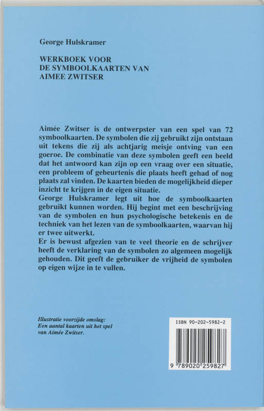 Werkboek voor de symboolkaarten van Aimee Zwitser achterkant