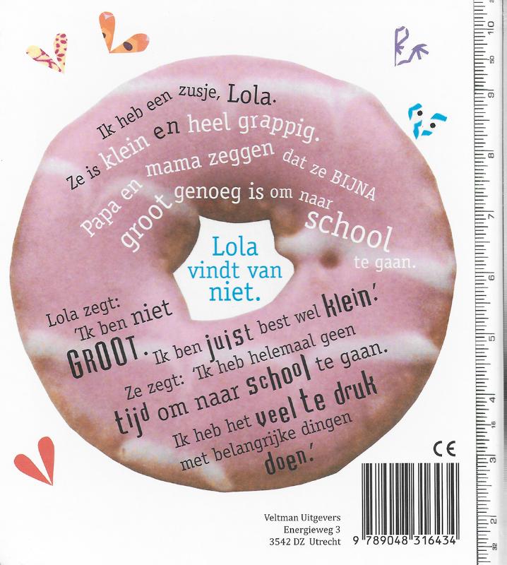 Ik ben echt veel te klein voor school achterkant