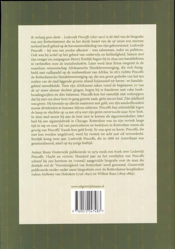 Ik verlang geen dank achterkant