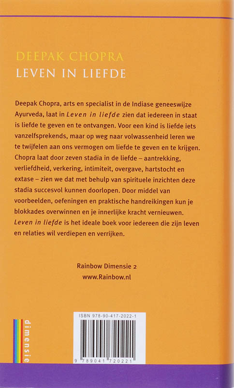 Leven in liefde / Dimensie achterkant