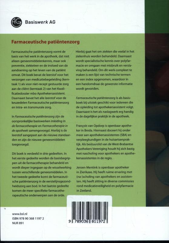 Farmaceutische patiëntenzorg achterkant