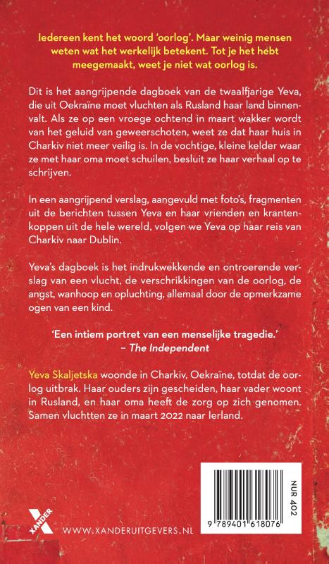 Yeva's dagboek achterkant
