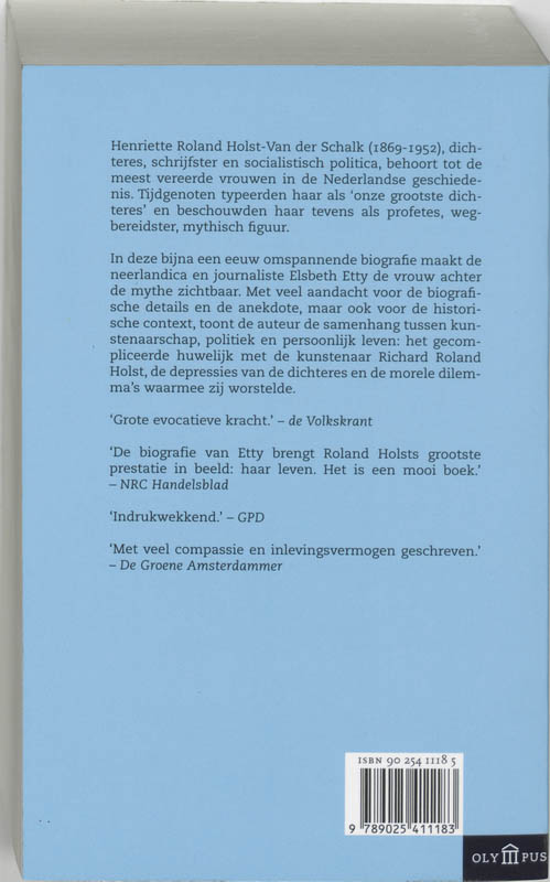 Henriette Roland Holst 1869-1952 / Olympus achterkant