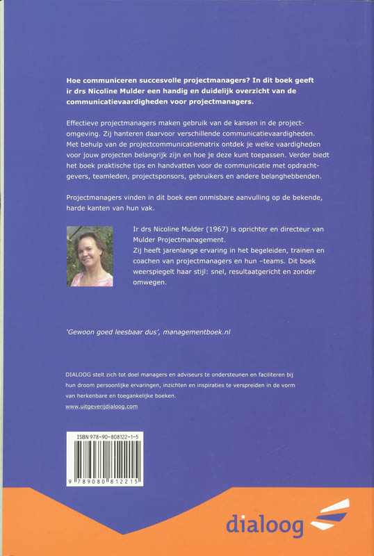 Als de projectmanager gaat communiceren achterkant