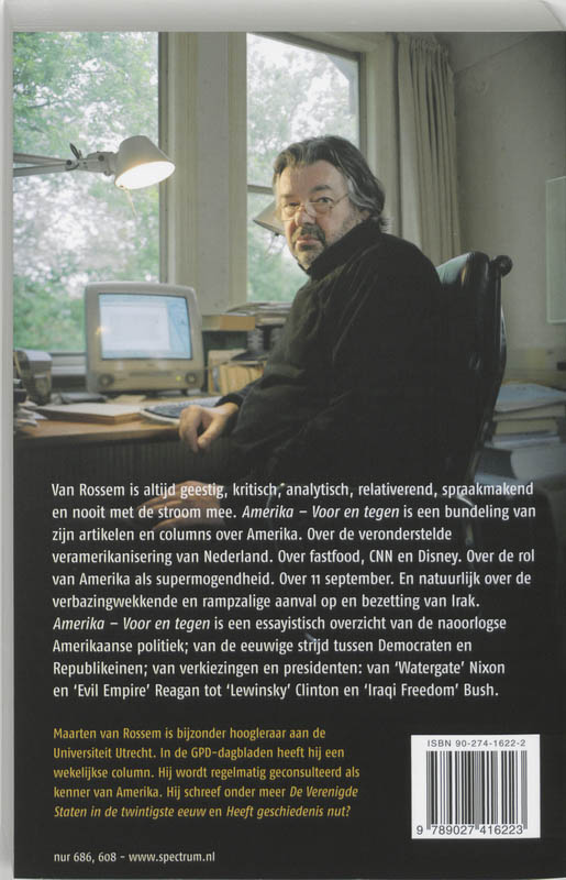 Amerika Voor En Tegen achterkant