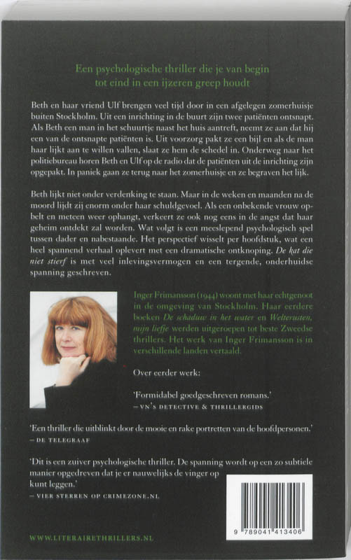 De kat die niet stierf achterkant