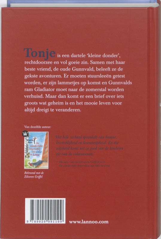 Tonje en de geheime brief achterkant