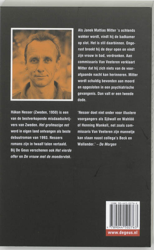 Het grofmazige net / Van Veeteren-reeks / 1 achterkant