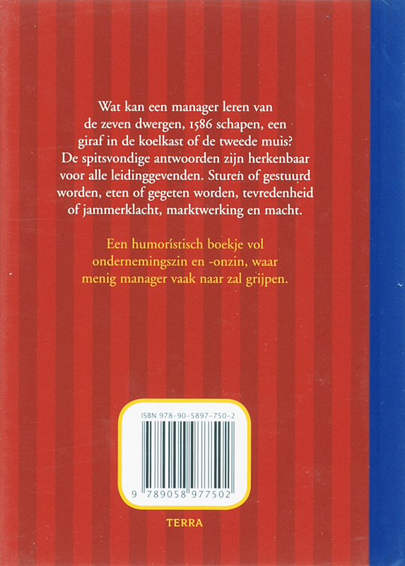 De Manager En De Zeven Dwergen achterkant