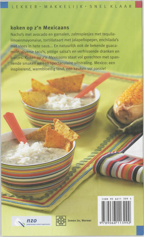 Koken Op Z'N Mexicaans achterkant