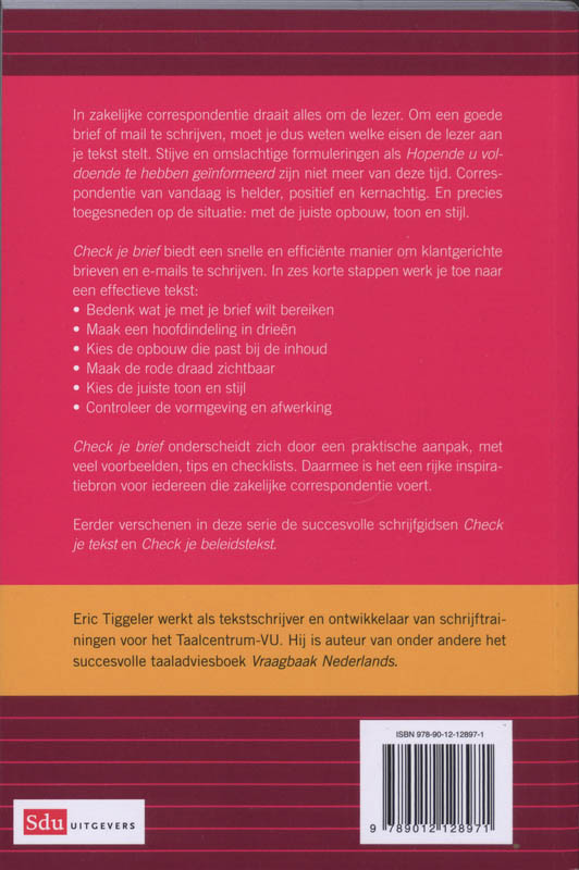 Check je brief achterkant