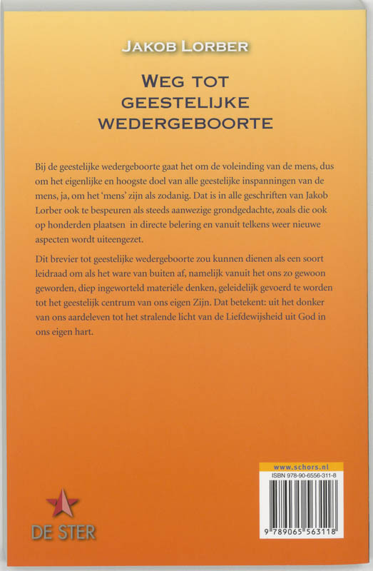 Weg tot geestelijke wedergeboorte achterkant