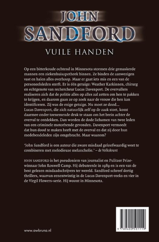 Vuile handen / Lucas Davenport / 27 achterkant