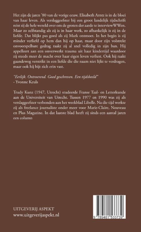 Kroniek van een bange liefde achterkant