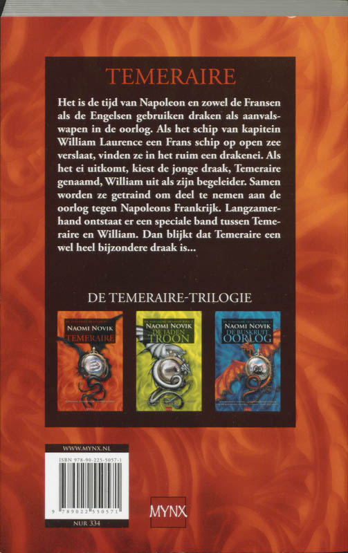 Temeriare / 1 / De Temeraire-Trilogie / 1 achterkant