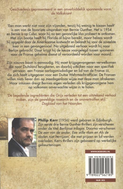 Grijs verleden / Bernie Gunther achterkant