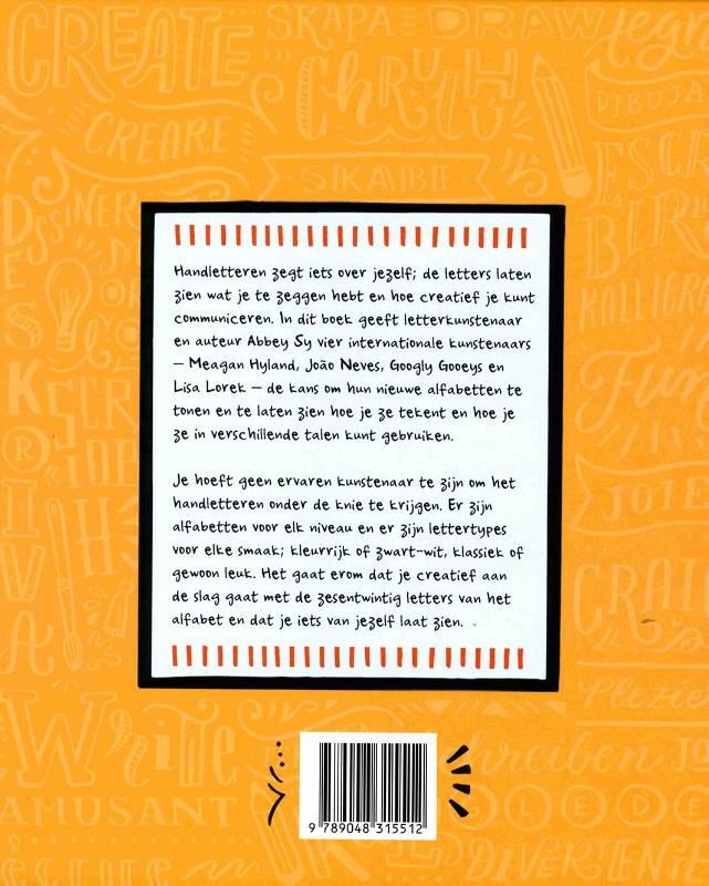 Handletteren van A tot Z achterkant