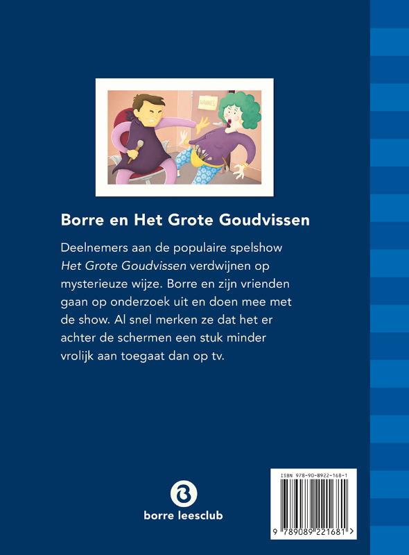 Borre en het grote goudvissen / Groep 6 april / De Gestreepte Boekjes achterkant