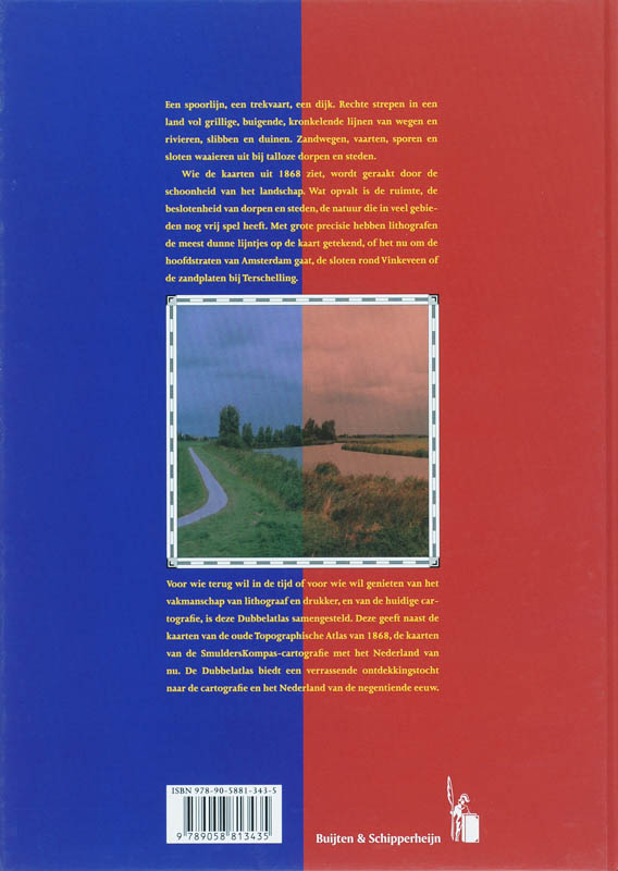 Topografische Dubbelatlas achterkant