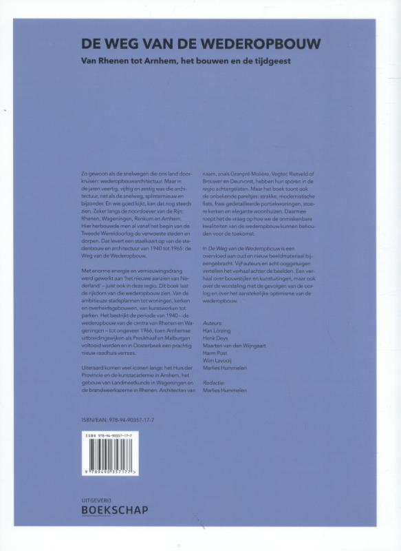 De weg van de wederopbouw achterkant