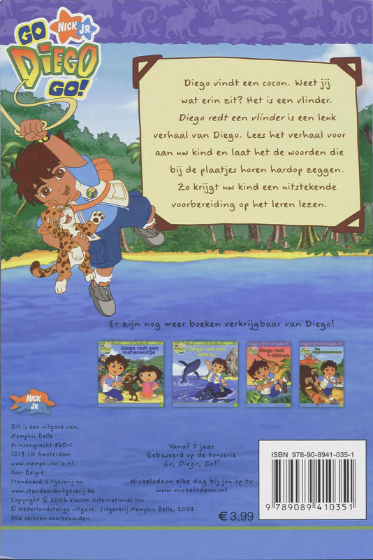 Diego Diego Redt Een Vlinder achterkant