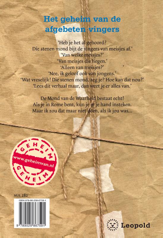 Het geheim van de afgebeten vingers / Geheim achterkant