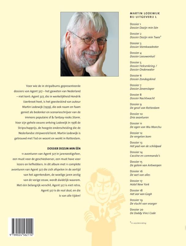 Agent 327 Dossier 1 - Dossier Dozijn min één achterkant