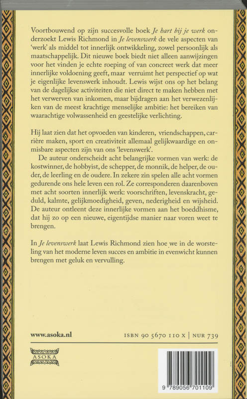 Je levenswerk achterkant