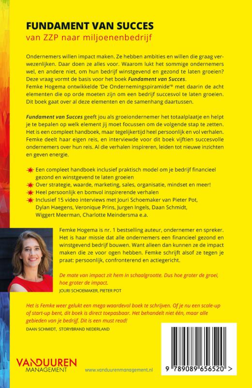 Fundament van succes achterkant