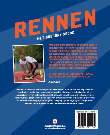 Rennen met Gregory Sedoc achterkant