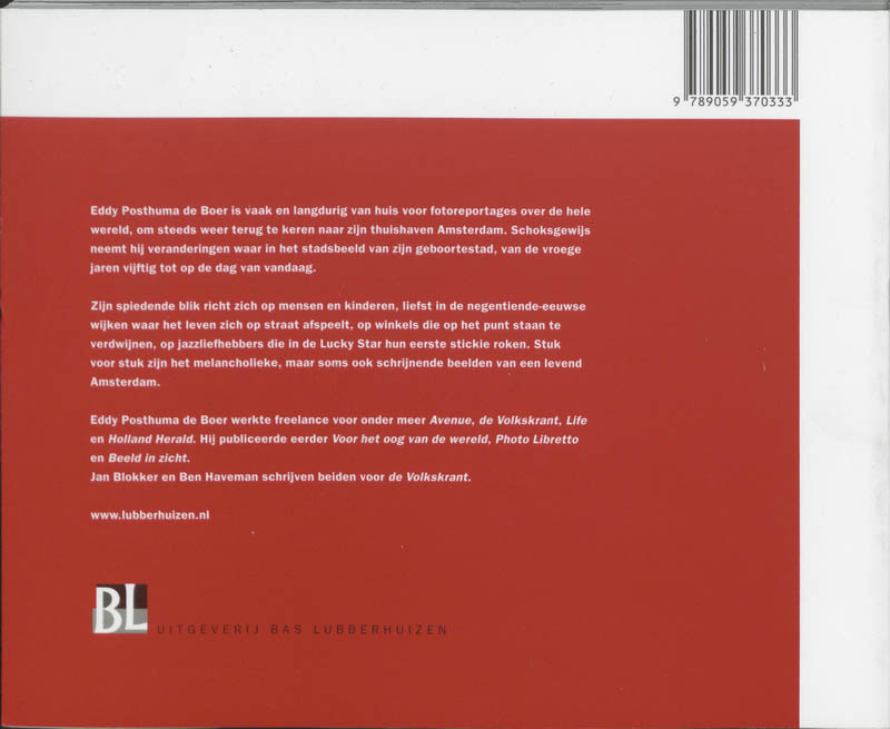 Amsterdam, stad van mijn leven achterkant