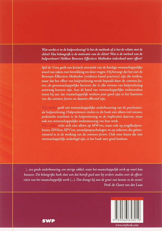 Wat werkt? achterkant