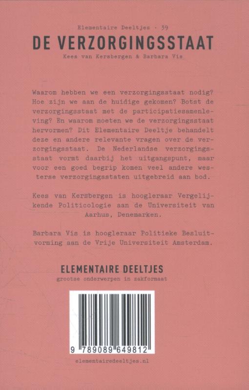 De verzorgingsstaat / Elementaire Deeltjes / 45 achterkant