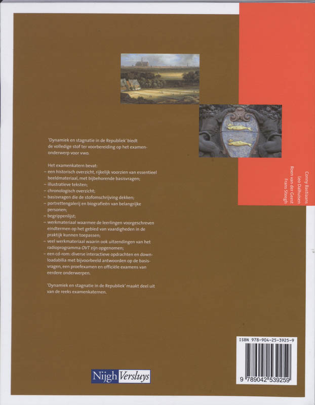Dynamiek En Stagnatie In De Republiek / Vwo / Deel Examenkatern + Cd-Rom achterkant