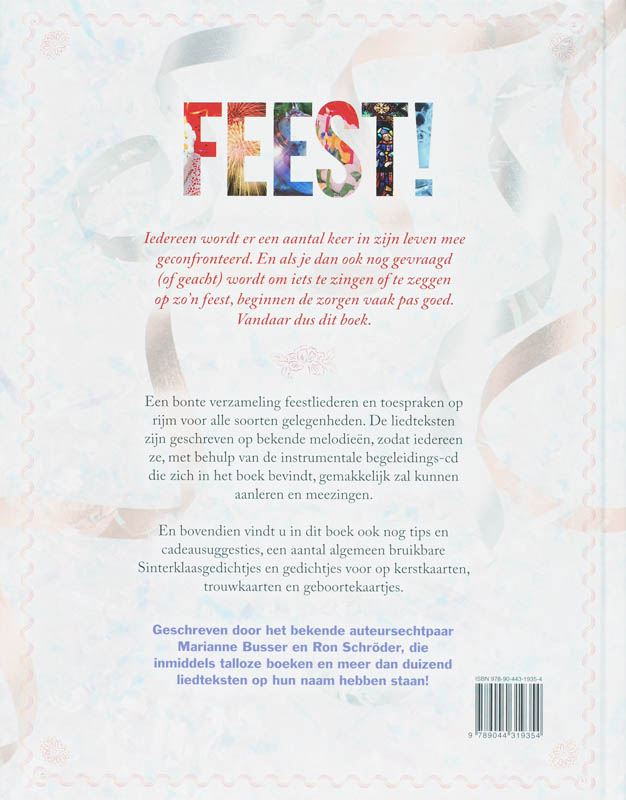 Het ideale boek voor elk feest achterkant