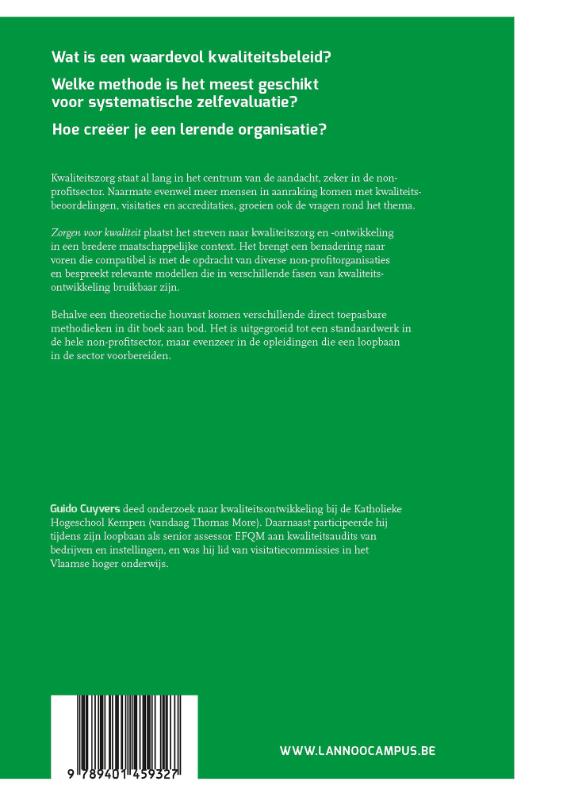 Zorgen voor kwaliteit-Herziene editie achterkant