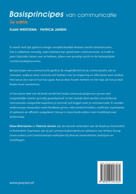 Basisprincipes van communicatie achterkant