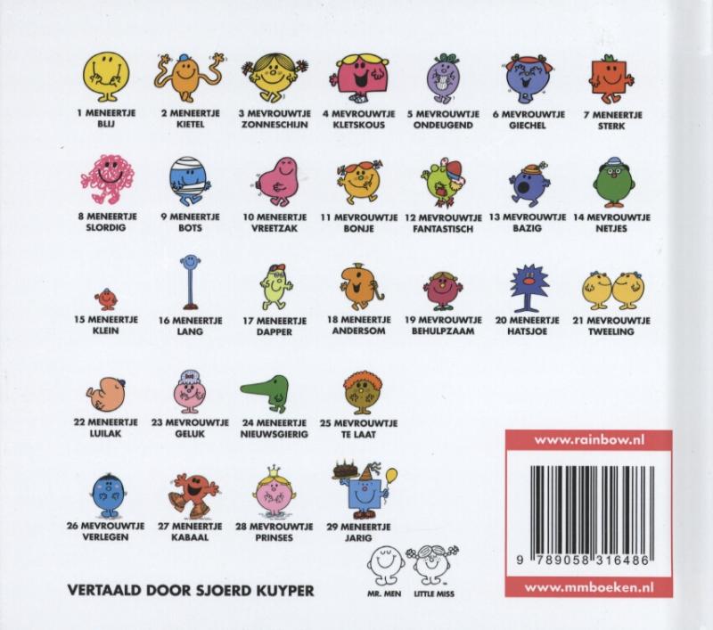 Mevrouwtje Prinses achterkant