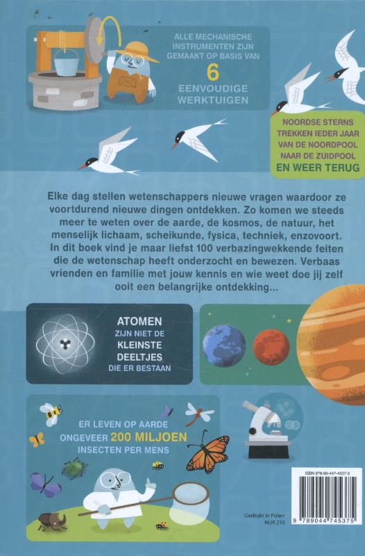 100 waanzinnige weetjes over wetenschap achterkant