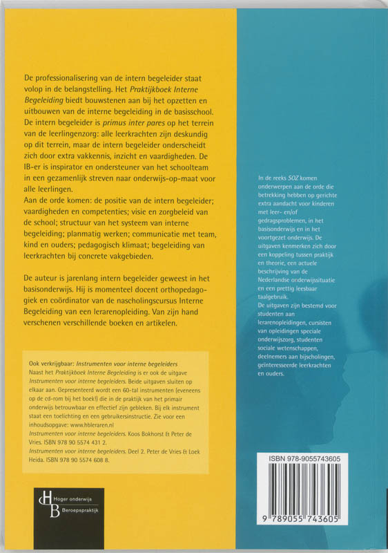 Praktijkboek Interne Begeleiding / SOZ achterkant