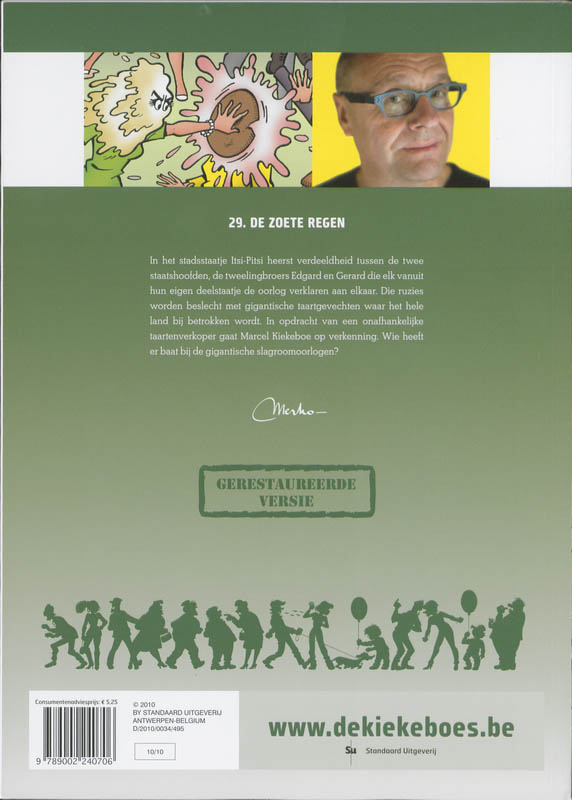 De Kiekeboes 029 -   De zoete regen achterkant