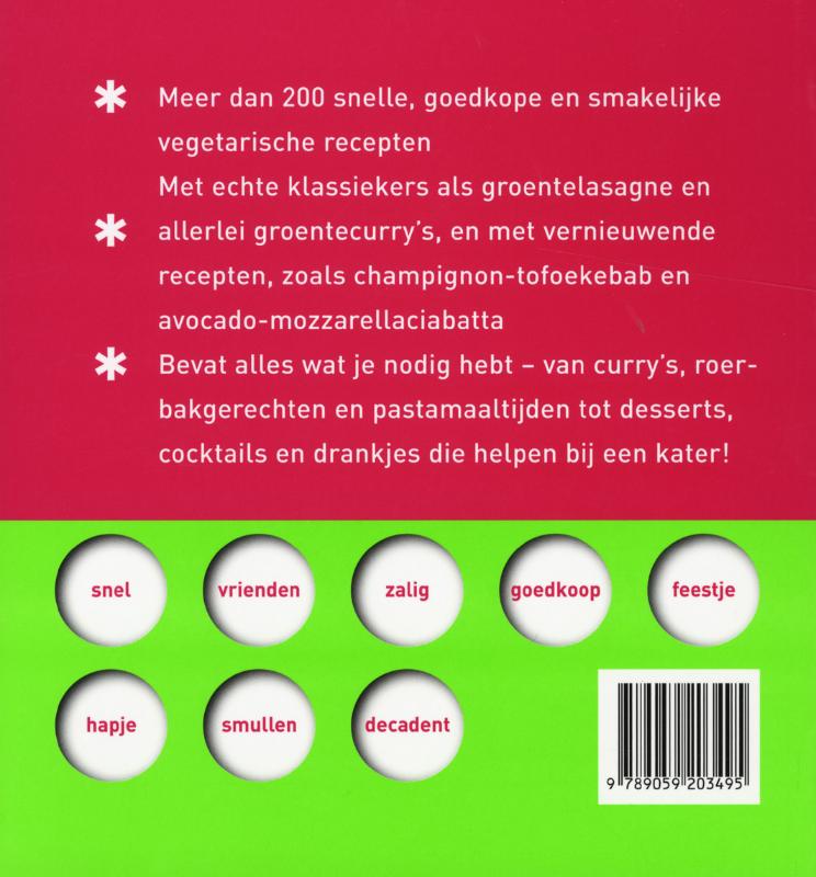 De Studentenkookgids Vega achterkant